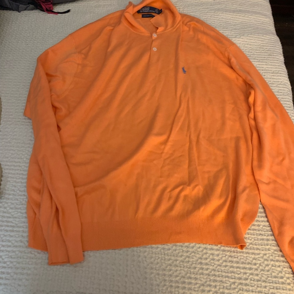 Polo collared sweater